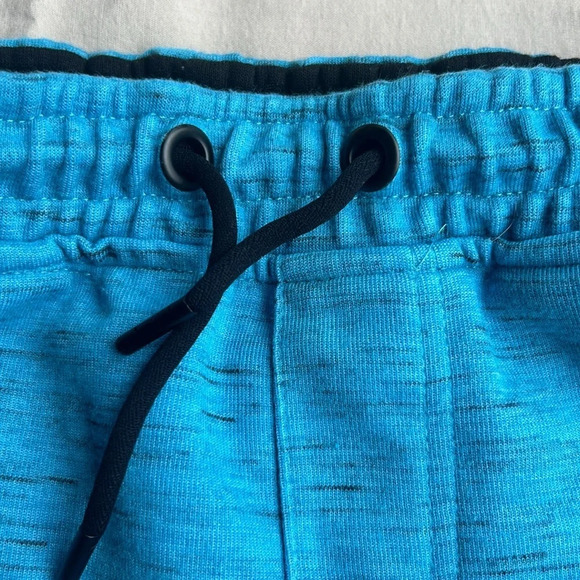 Ocean Current Boys Blue w Zipper Pockets Tie Waist Fleece Shorts Medium - Picture 5 of 7